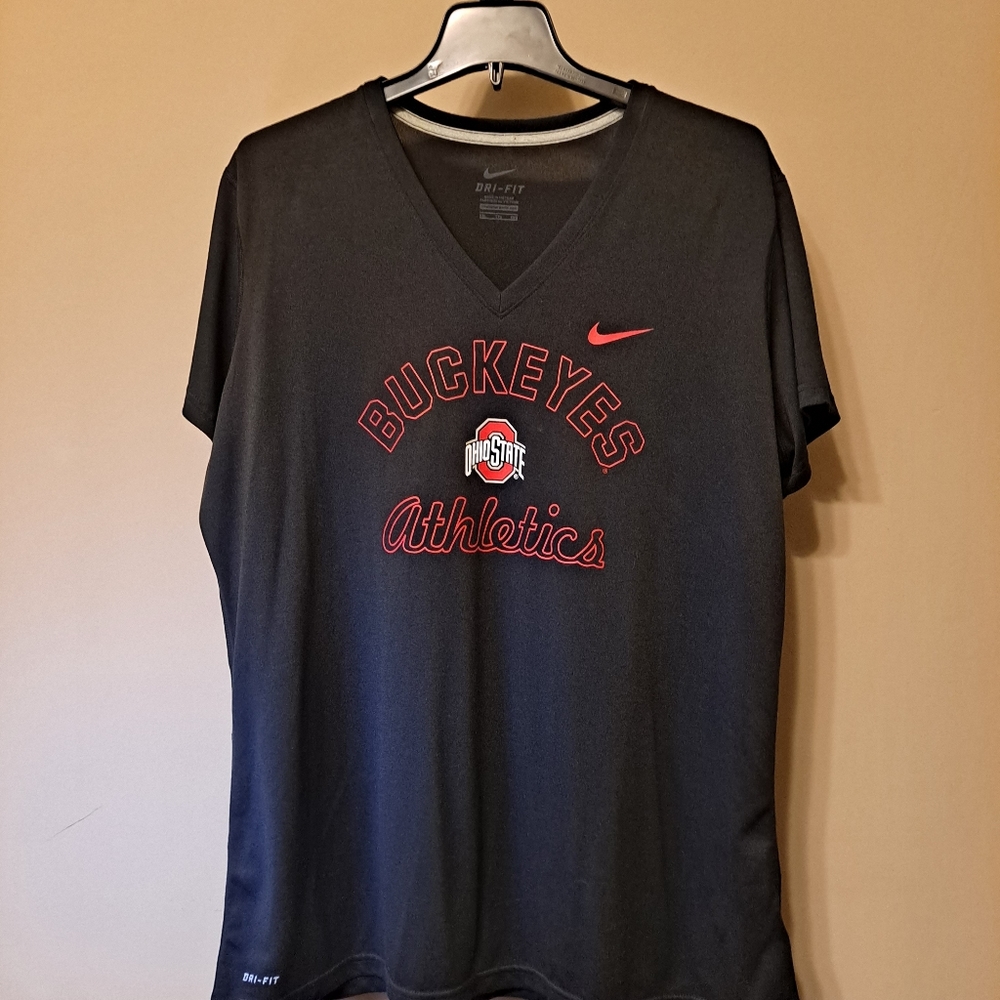 🏷 NIKE BUCKEYES V=NECK 🔥 SIZE XXL - Picture 6 of 7